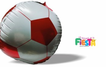 ReyesFiesta_GloboBalonFutbolRojo18in