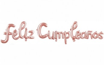 ReyesFiesta_GloboFraseFelizCumpleaños16inBronce
